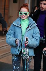 MADELAINE PETSCH Out and About in Milan 02/21/2020