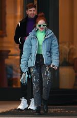 MADELAINE PETSCH Out and About in Milan 02/21/2020