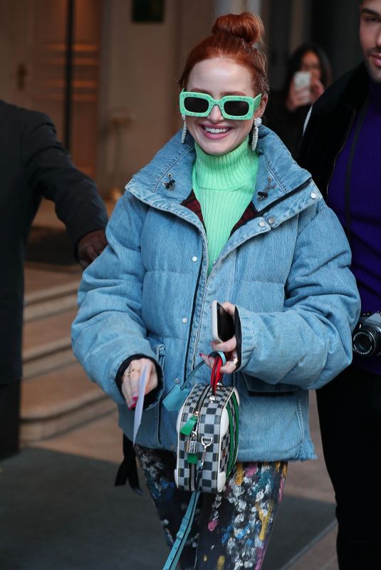 MADELAINE PETSCH Out and About in Milan 02/21/2020