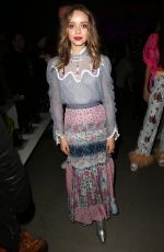 MADELEINE ARTHUR at Anna Sui Show at New York Fashion Week 02/10/2020