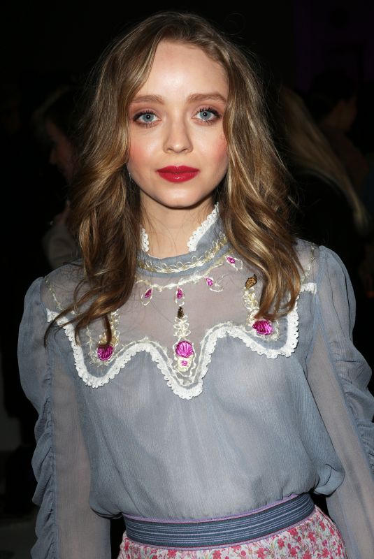 MADELEINE ARTHUR at Anna Sui Show at New York Fashion Week 02/10/2020