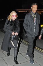 MADONNA and Ahlamalik Williams at Chiltern Firehouse in London 02/15/2020