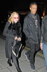 MADONNA and Ahlamalik Williams at Chiltern Firehouse in London 02/15/2020