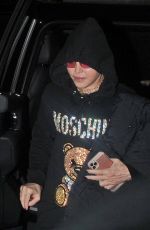MADONNA Arrives at The Palladium in London 02/02/2020