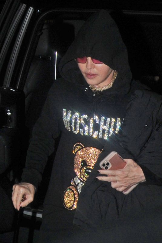 MADONNA Arrives at The Palladium in London 02/02/2020
