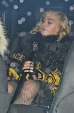 MADONNA Leaves London Paladium 02/12/2020