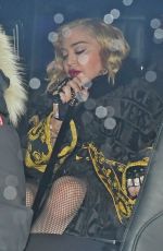 MADONNA Leaves London Paladium 02/12/2020
