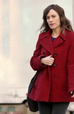 MAGGIE SIFF on the Set of Billions in New York 02/23/2020