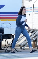 MANDY MOORE on the Set of This Is Us in Los Angeles 02/04/2020