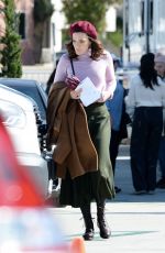 MANDY MOORE on the Set of This Is Us in Los Angeles 02/04/2020