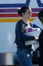 MANDY MOORE on the Set of This Is Us in Los Angeles 02/04/2020