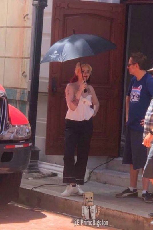 MARGOT ROBBIE on the Set of Suicide Squad in Panama 02/11/2020