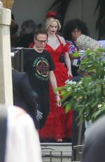 MARGOT ROBBIE on the Set of Suicide Squad in Panama City 02/13/2020