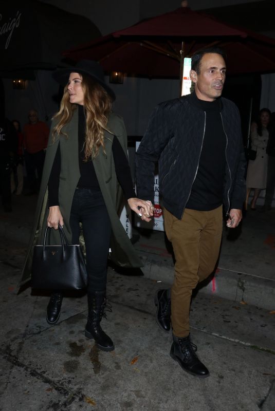 MARIA MENOUNOS and Keven Undergaro at Craig’s Restaurant in West Hollywood 02/24/2020