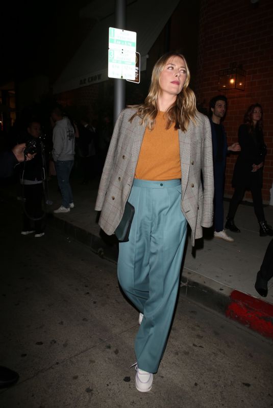 MARIA SHARAPOVA at Mr Chow in Beverly Hills 02/06/2020