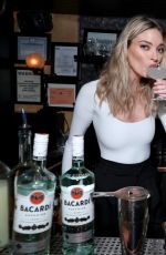 MARTHA HUNT at Bacardi Employees Go Back to the Bar to Spark Conversations in New York 02/06/2020