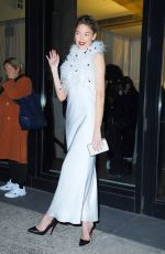 MARTHA HUNT Leaves Jason Wu Fashion Show in New York 02/09/2020
