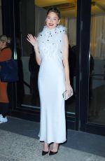 MARTHA HUNT Leaves Jason Wu Fashion Show in New York 02/09/2020