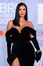 MAYA JAMA at Brit Awards 2020 in London 02/18/2020