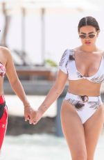 MEGAN BARTON HANSON and CHELCEE GRIMES in Bikinis at a Beach in Maldives 01/26/2020