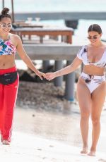 MEGAN BARTON HANSON and CHELCEE GRIMES in Bikinis at a Beach in Maldives 01/26/2020
