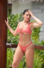 MEGAN BARTON HANSON in Bikini at a Pool in Maldives 01/26/2020