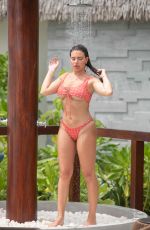 MEGAN BARTON HANSON in Bikini at a Pool in Maldives 01/26/2020