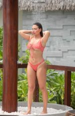 MEGAN BARTON HANSON in Bikini at a Pool in Maldives 01/26/2020