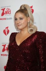 MEGHAN TRAINOR at American Red Heart Association’s Go Red for Women Red Dress Collection in New York 02/05/2020