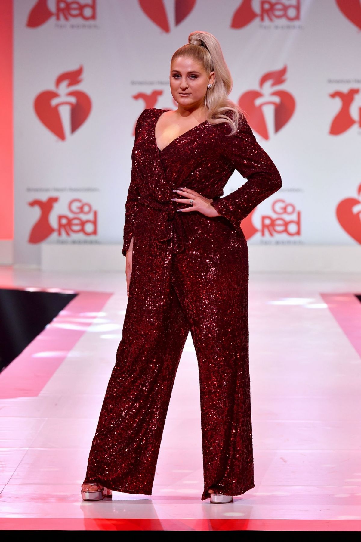 MEGHAN TRAINOR at American Red Heart Association's Go Red ...