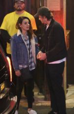 MILA KUNIS and Ashton Kutcher at Saddle Ranch in West Hollywood 02/26/2020