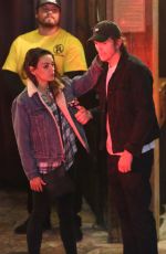 MILA KUNIS and Ashton Kutcher at Saddle Ranch in West Hollywood 02/26/2020
