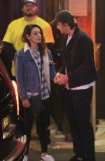 MILA KUNIS and Ashton Kutcher at Saddle Ranch in West Hollywood 02/26/2020