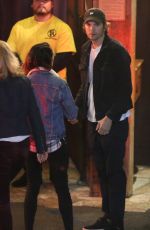 MILA KUNIS and Ashton Kutcher at Saddle Ranch in West Hollywood 02/26/2020