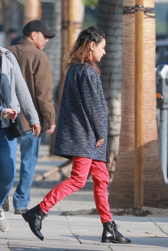 MILA KUNIS Out in Beverly Hills 02/20/2020
