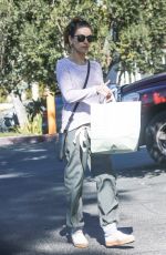 MILA KUNIS Shopping at Beverly Glen Grocery Market in Bel Air 02/26/2020