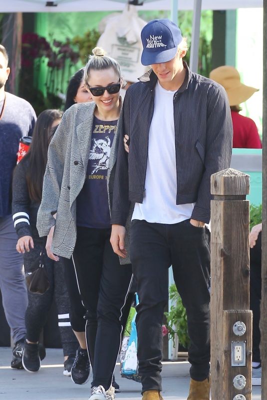 MILEY CYRUS and Cody Simpson Out Shopping in Calabasas 02/15/2020