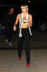 MILEY CYRUS Leaves Bowery Hotel in New York 02/12/2020