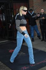 MILEY CYRUS Leaves Her Hotel in New York 02/13/2020