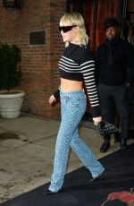 MILEY CYRUS Leaves Her Hotel in New York 02/13/2020