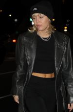 MILEY CYRUS Out in New York 02/11/2020