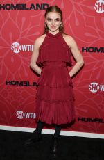 MORGAN SAYLOR at Homeland, Season 8 Premiere in New York 02/04/2020