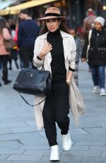 MYLEENE KLASS Arrives at Global Studios in London 02/01/2020