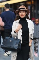 MYLEENE KLASS Arrives at Global Studios in London 02/01/2020
