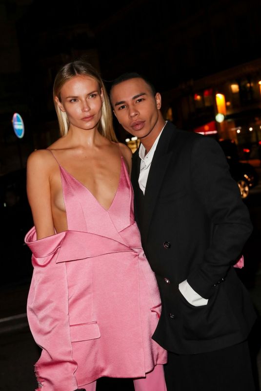 NATASHA POLY Arrives at Harper