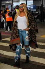 NENE LEAKES at LAX Airport in Los Angeles 02/17/2020