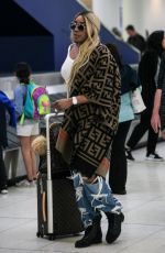 NENE LEAKES at LAX Airport in Los Angeles 02/17/2020
