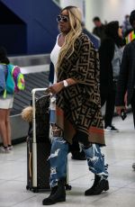 NENE LEAKES at LAX Airport in Los Angeles 02/17/2020