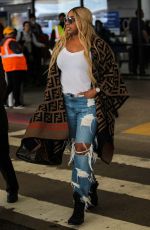 NENE LEAKES at LAX Airport in Los Angeles 02/17/2020