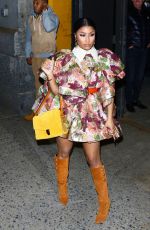 NICKI MINAJ Arrives at Marc Jacobs Fashion Show in New York 02/12/2020